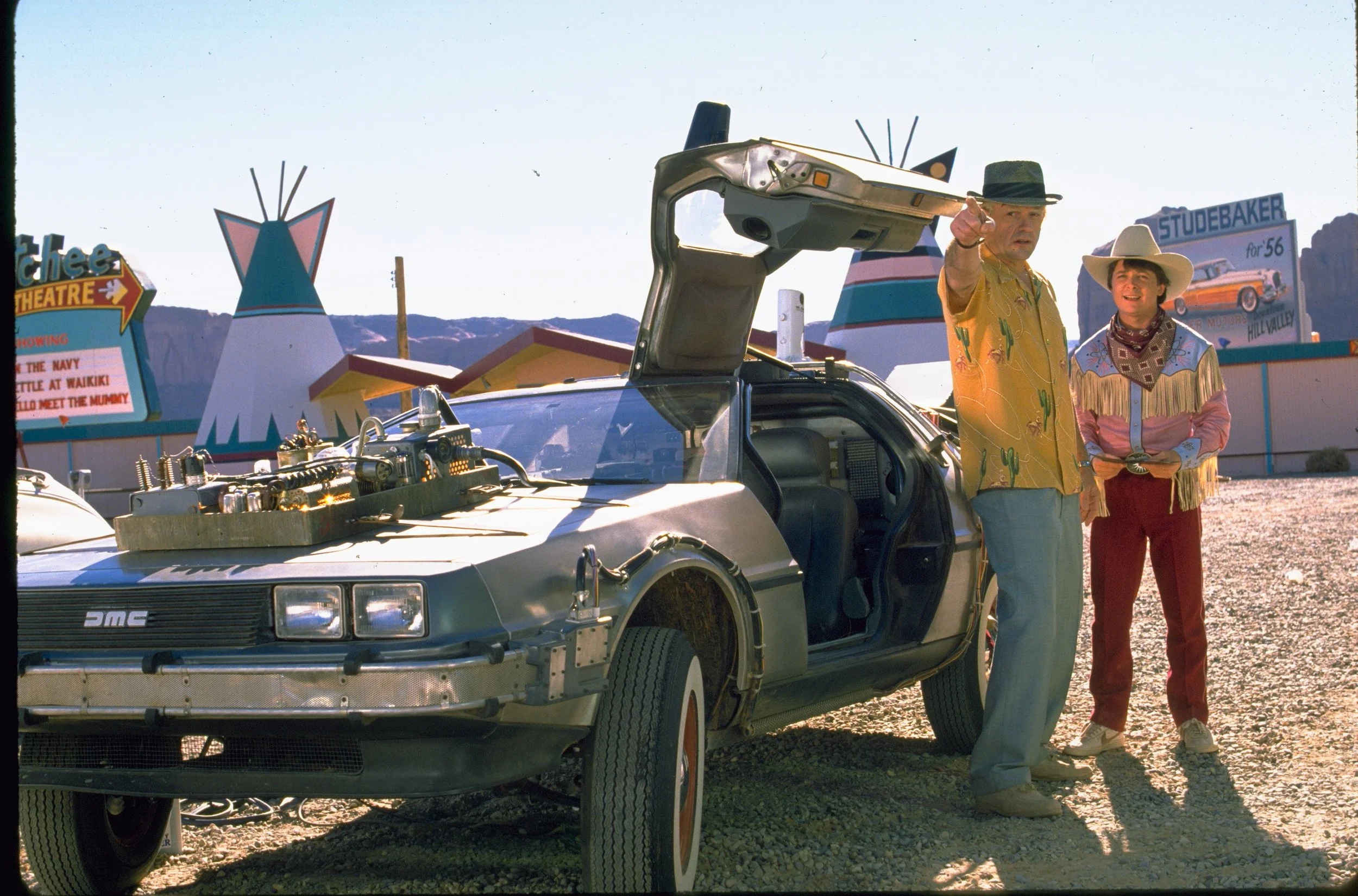 SCREEN USED BTTF III DeLorean — 88 MPH TIME MACHINE
